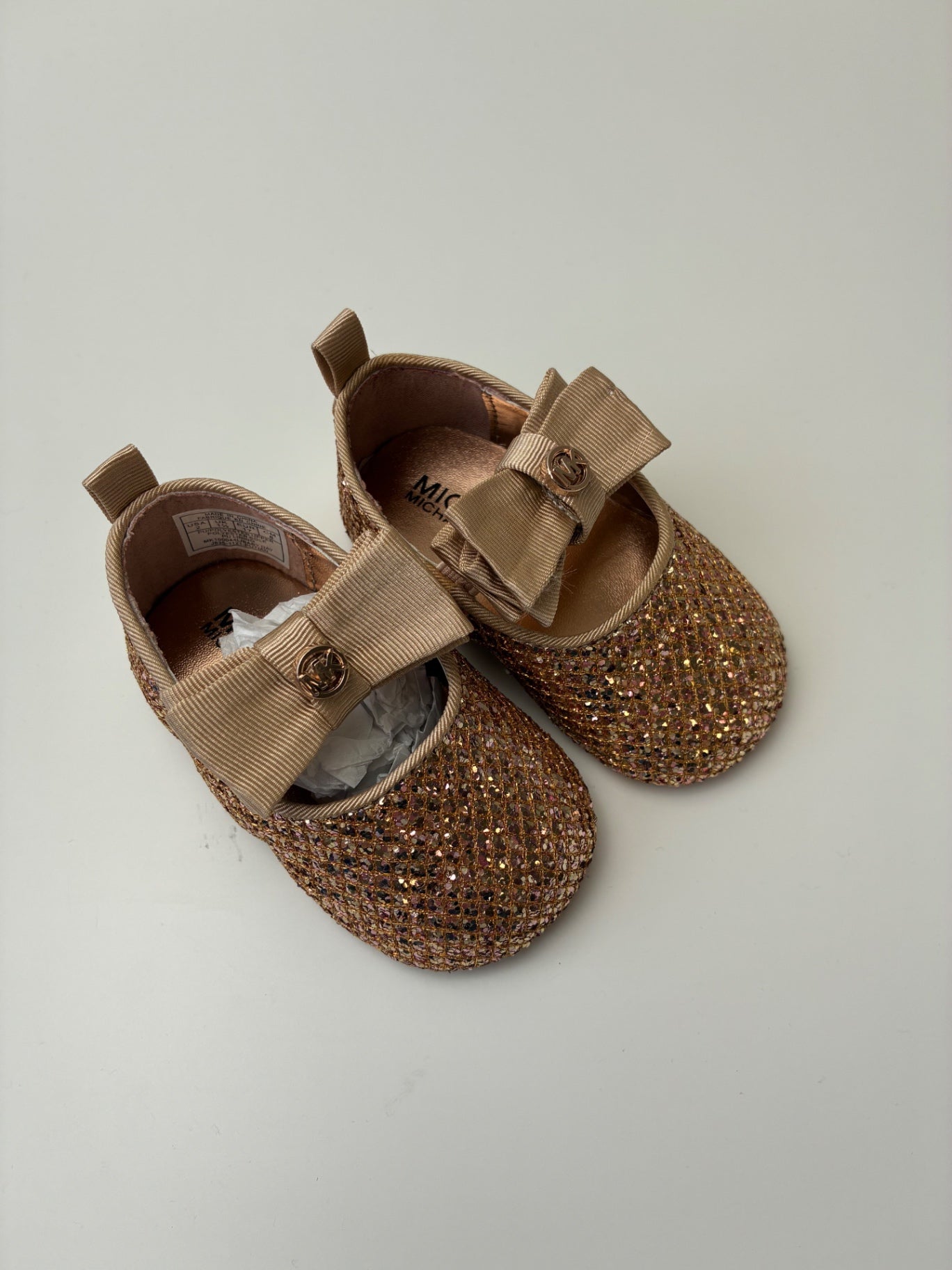 Michael Kors Shoes - Gold Glitter Ballet Flat | size Shoe 2