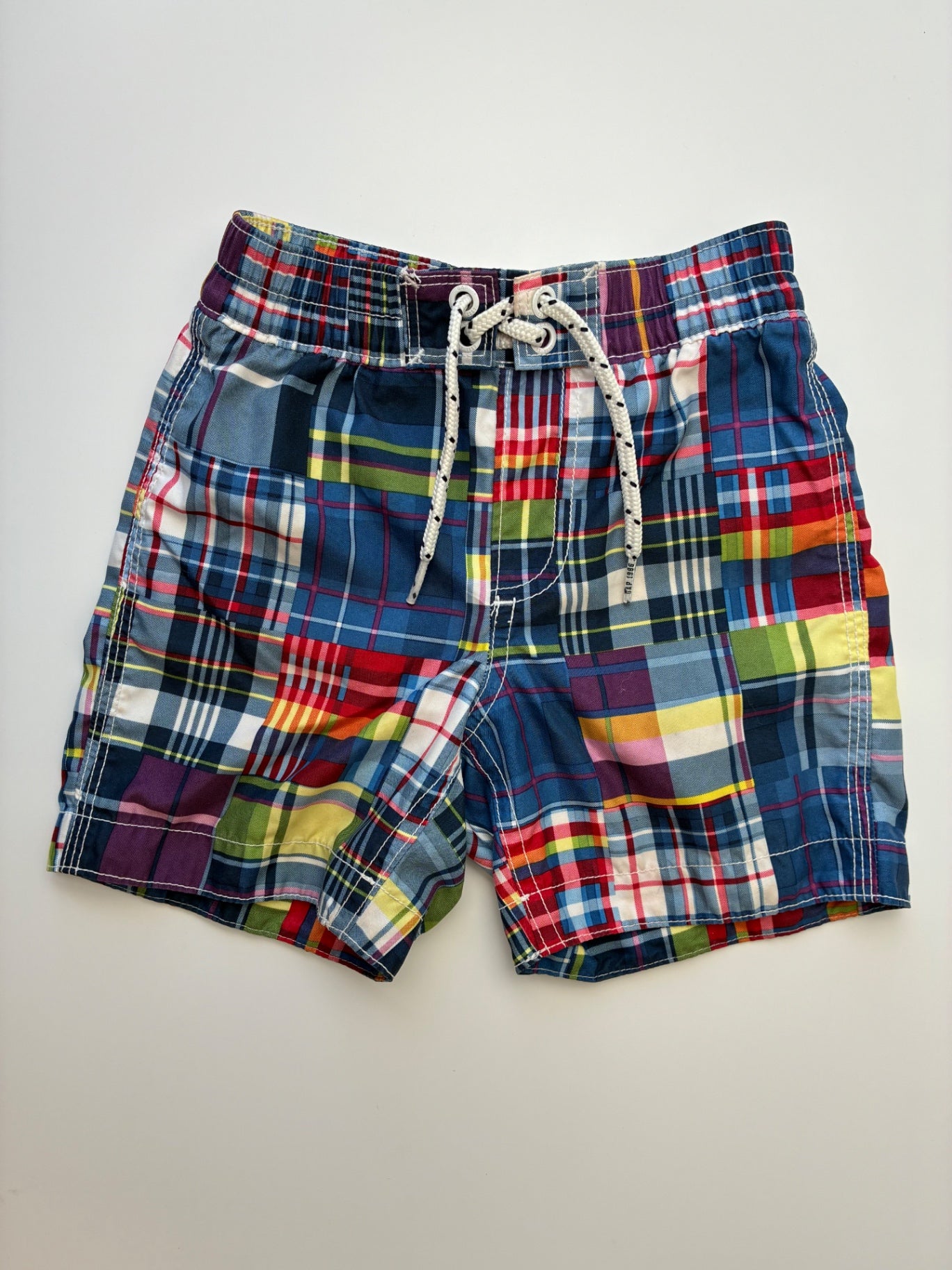 Baby Gap Swimsuit - Multicolor Plaid Swim Trunks | size 2T