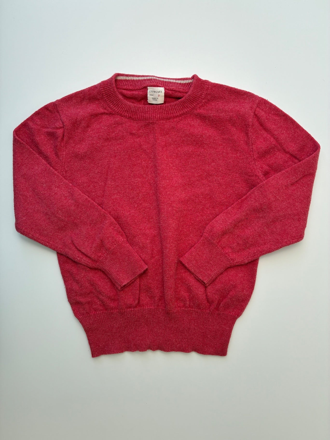 Crewcuts Sweater - Red Cotton Cashmere | size 2T