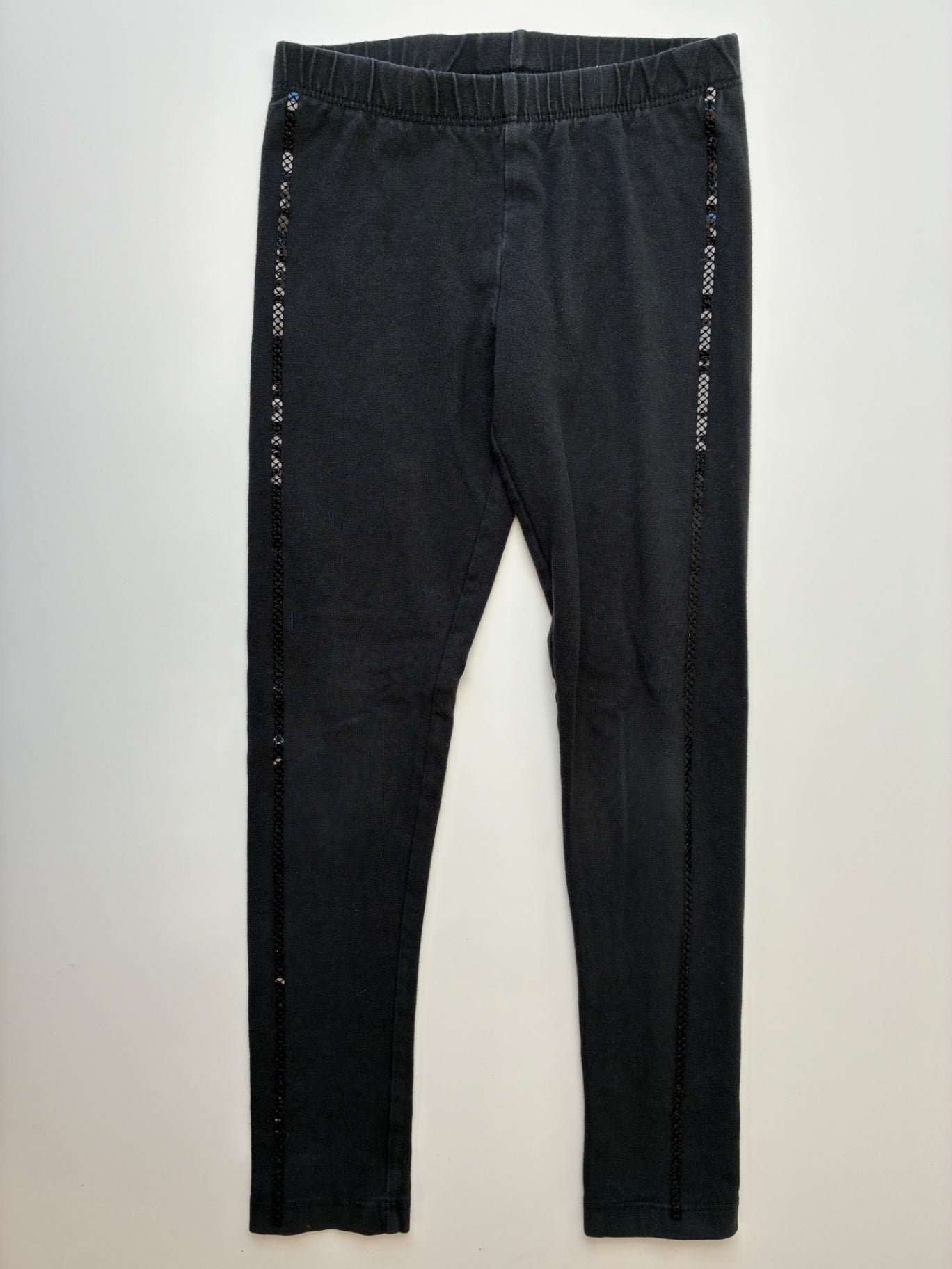 Gymboree Leggings - Black Sequin Stripe | size 5T/6