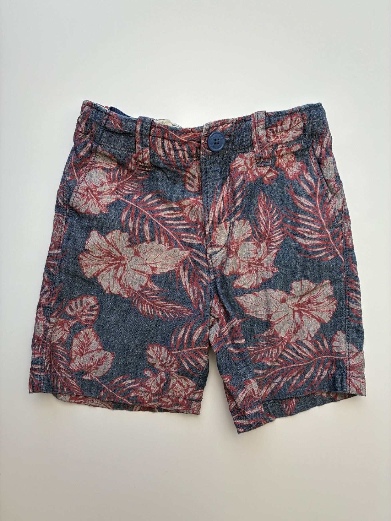 Baby Gap Shorts - Blue Floral Chambray | size 3T