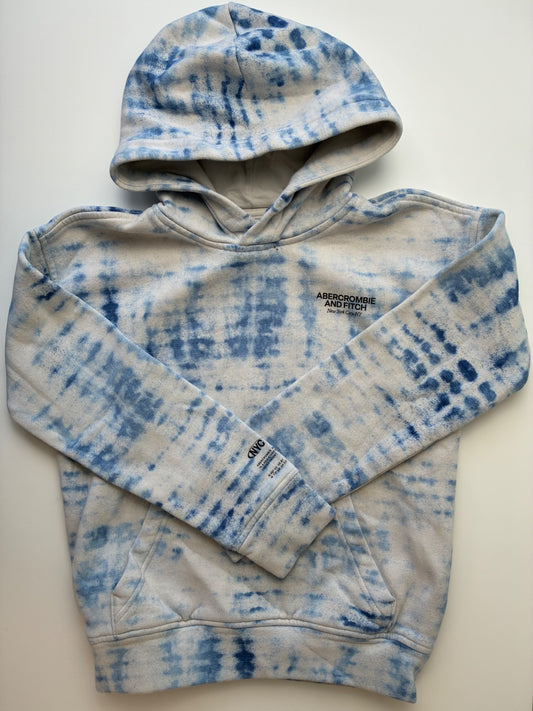 Abercrombie Kids Sweatshirt - Blue Tie Dye Hoodie | size 9/10