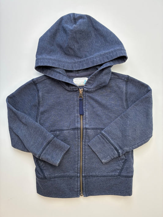Crewcuts Sweatshirt - Navy Blue Zip Up Hoodie | size 2T