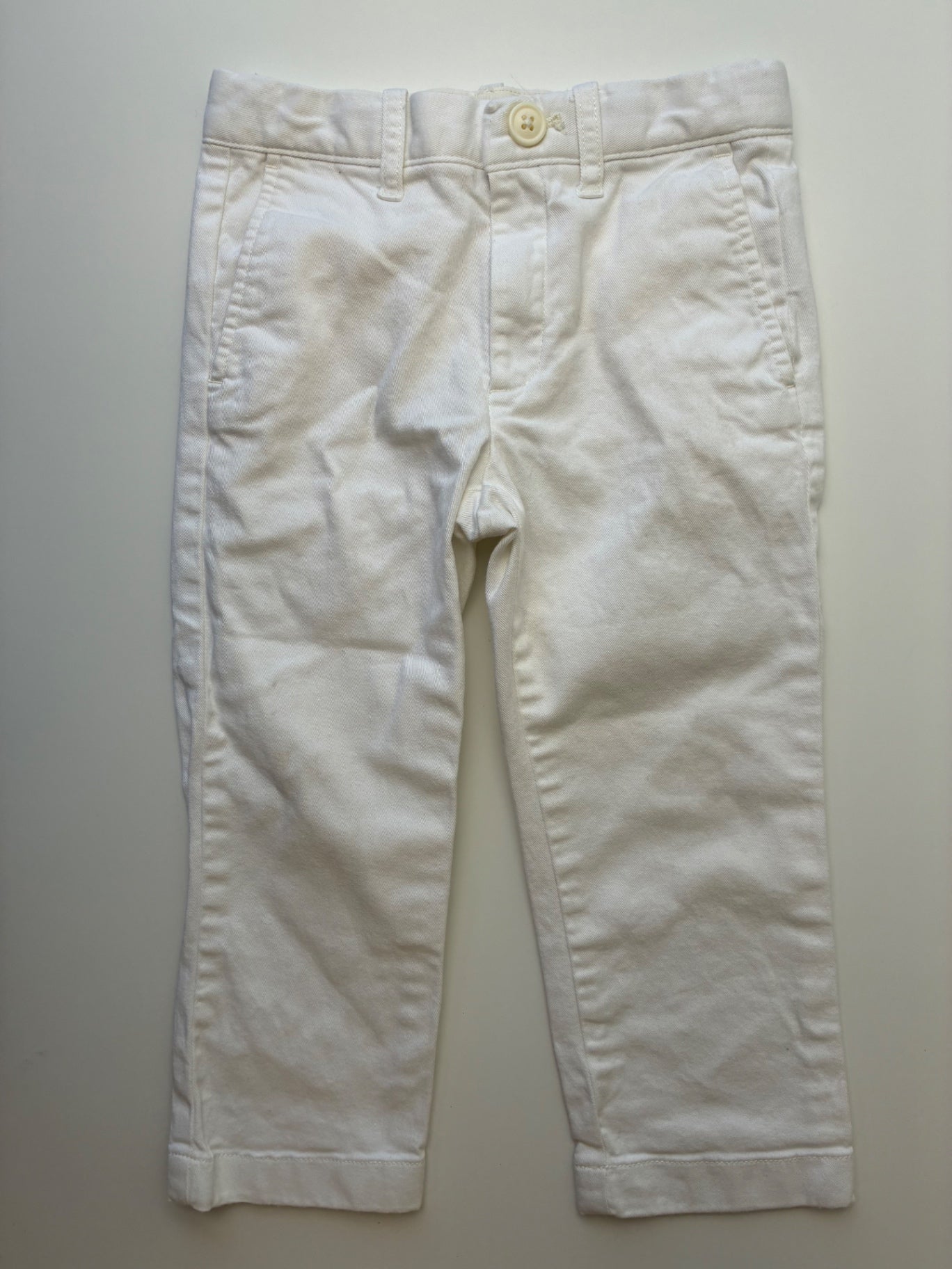 Crewcuts Pants - White Slim Chino | size 3T