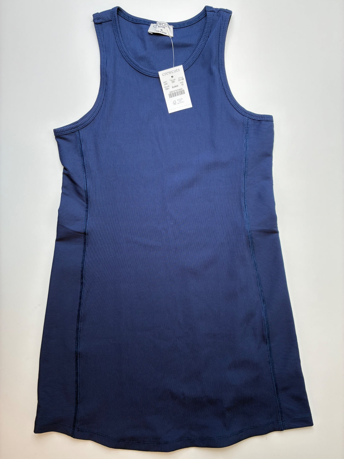 Crewcuts Dress - Navy Blue Ribbed Active | size 10