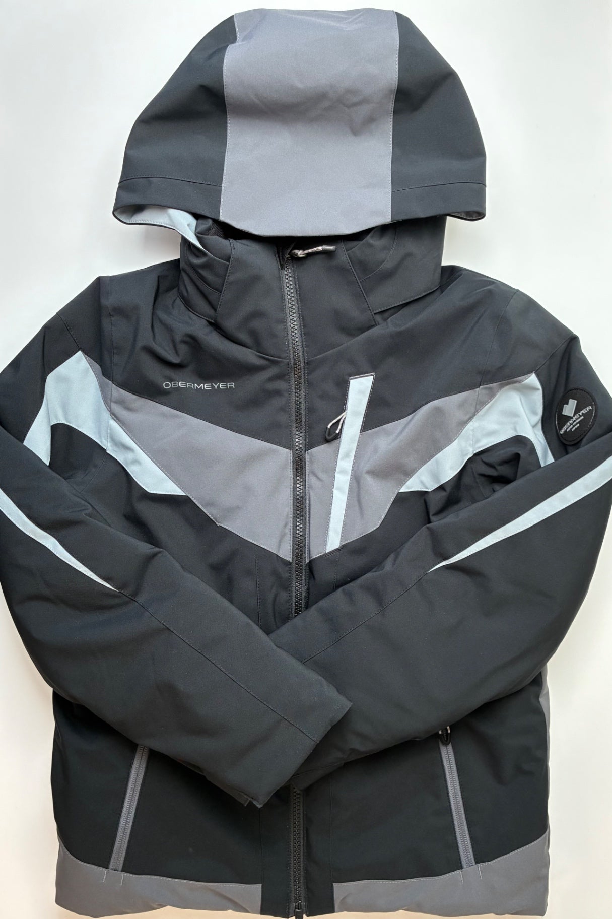 Obermeyer Coat - Black Fleet Insulated | size 10/12