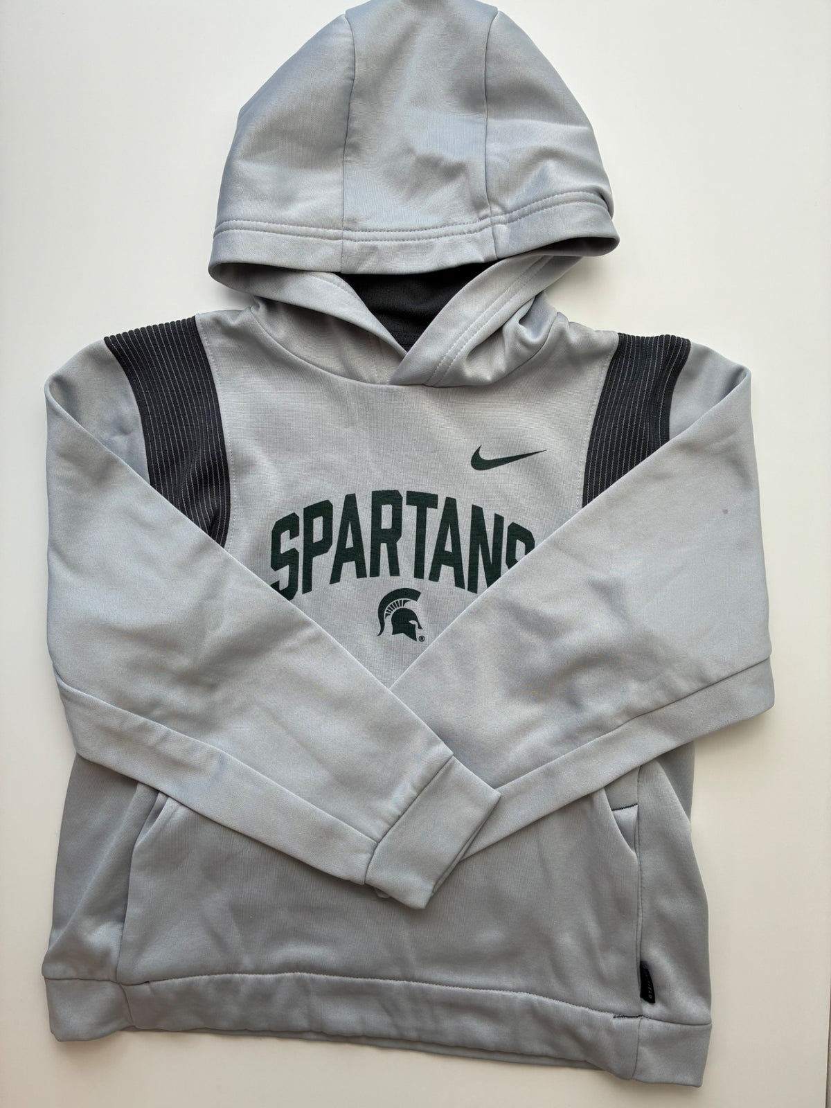 BCS Apparel Sweatshirt - Gray Spartans Hoodie | size 10/12