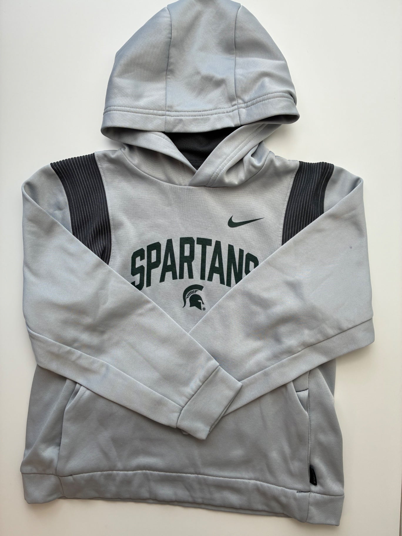 BCS Apparel Sweatshirt - Gray Spartans Hoodie | size 10/12