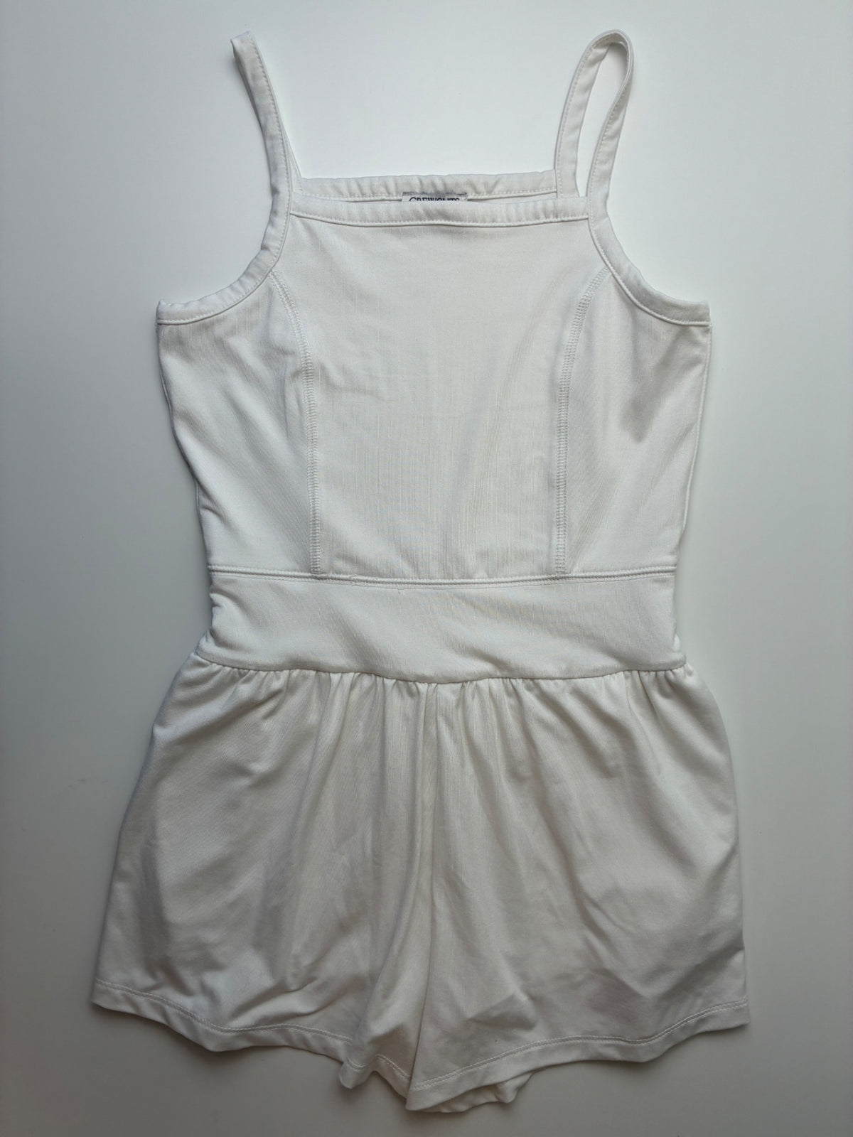 Crewcuts Romper - White Active | size 10