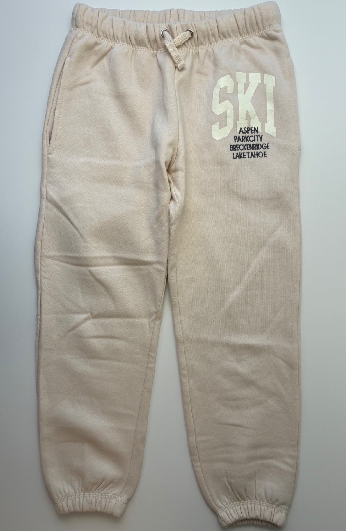 Vintage Havana Sweatpants - Cream 'Ski' Joggers | size 10/12