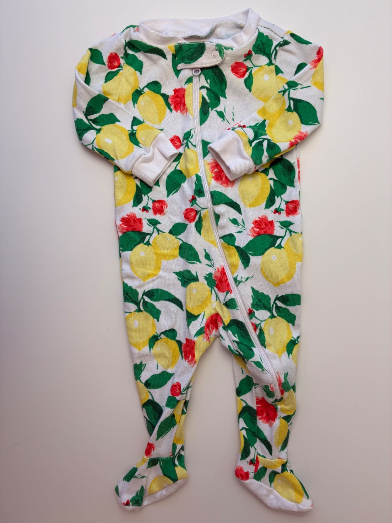 Janie and Jack Onesie - Multicolor 100% Cotton Lemons | size 3 - 6 Months