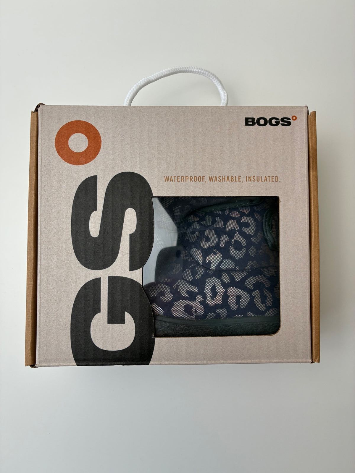 Bogs Shoes - Navy Blue Metallic Animal Print Rainboots | size Shoe 6