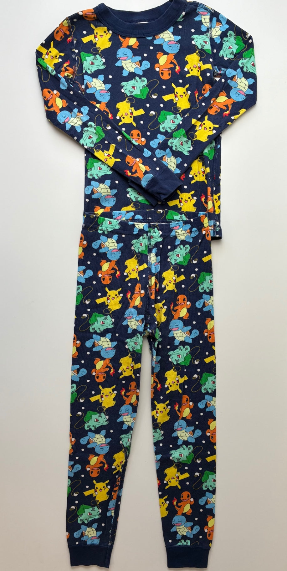 Hanna Andersson 2 Piece Ensemble - Navy Blue Pokémon Pajamas | size 6/7