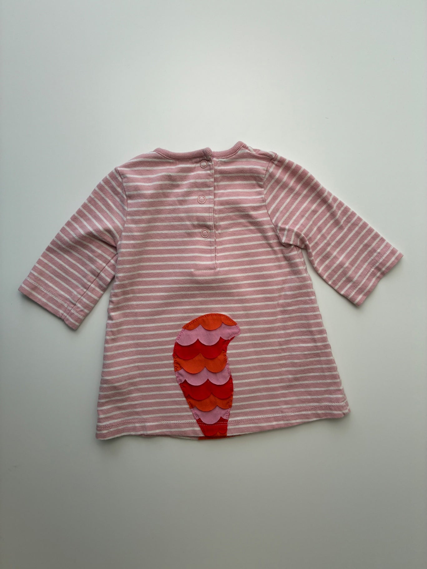 Baby Boden Dress - Pink Squirrel Appliqué | size 0 - 3 Months