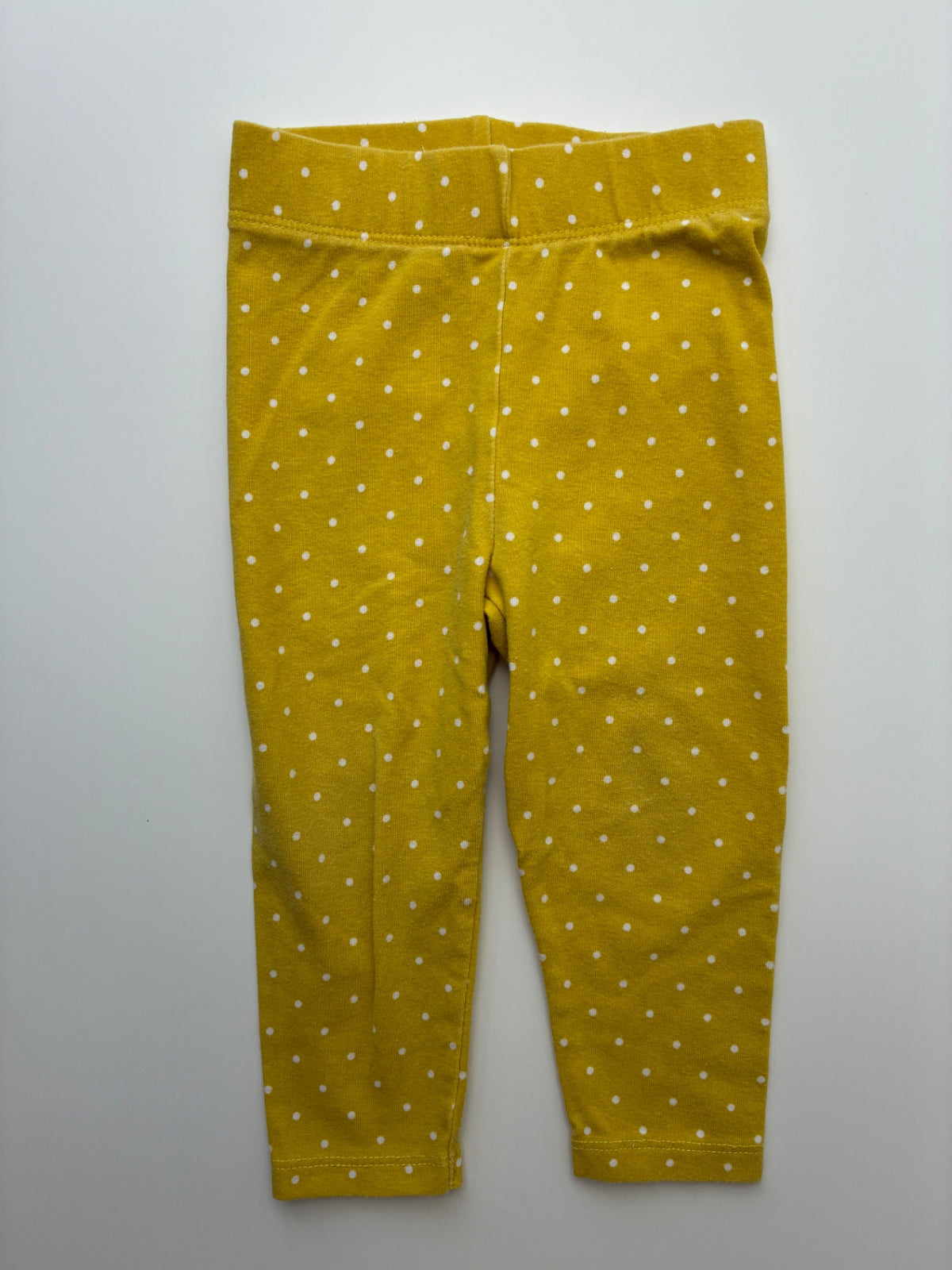 Baby Boden Leggings - Yellow Polka Dot | size 12 - 18 Months