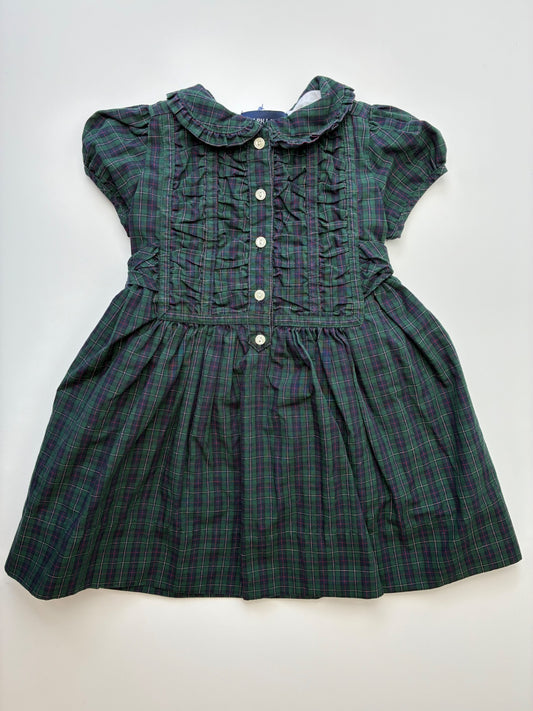 Ralph Lauren Dress - Green Plaid | size 12 Months