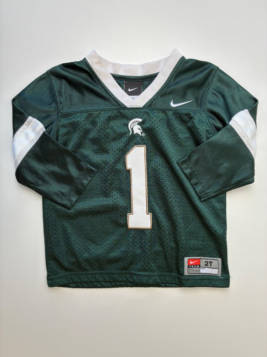 Nike T-Shirt - Green Michigan State Jersey | size 2T