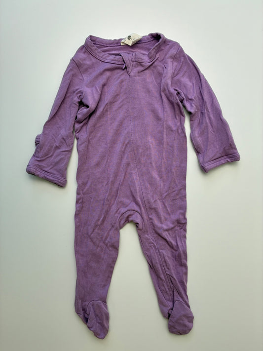 Kate Quinn Onesie - Purple Solid Footie | size Newborn
