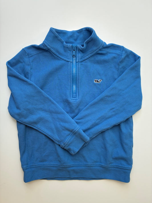 Vineyard Vines Sweatshirt - Blue 100% Cotton 1/4 Zip | size 5T