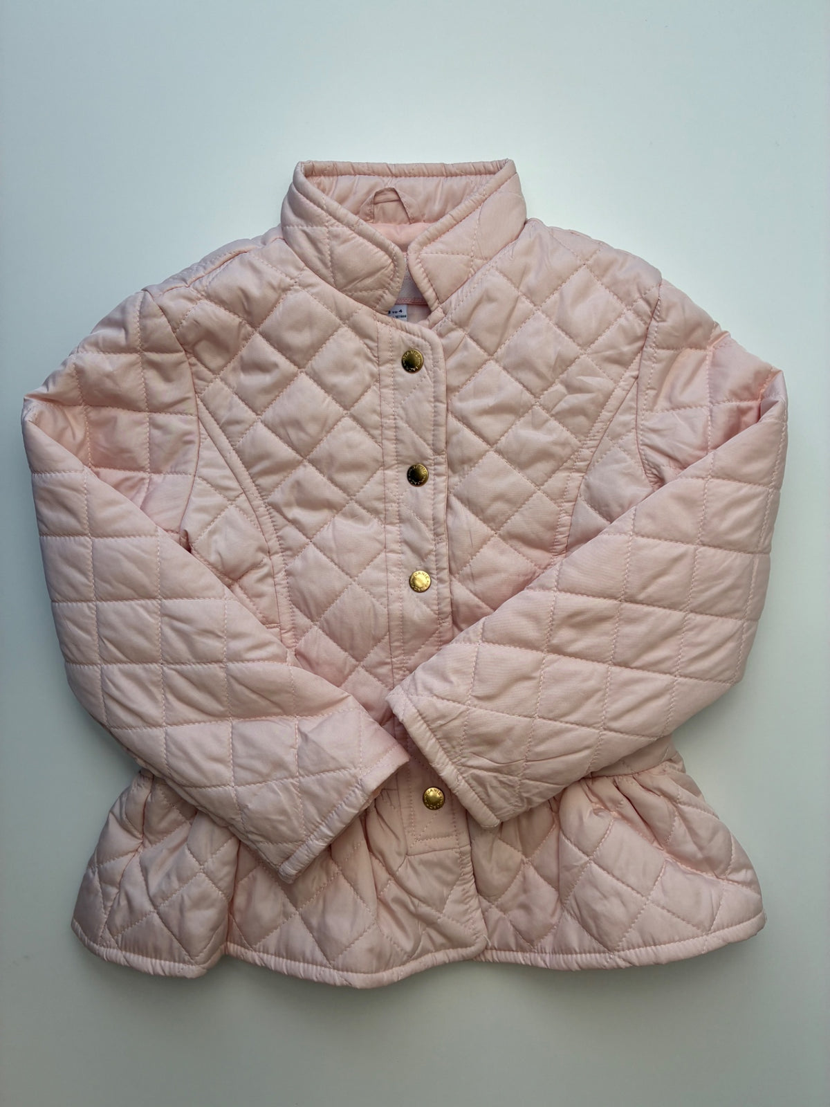 Janie and Jack Jacket - Pink Quilted Peplum | size 3T/4T