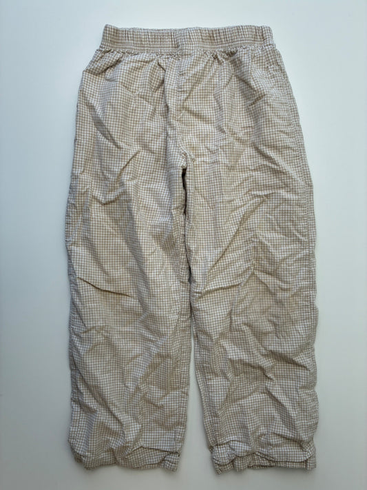 Cecil and Lou Pants - Tan 100% Cotton Gingham | size 5T