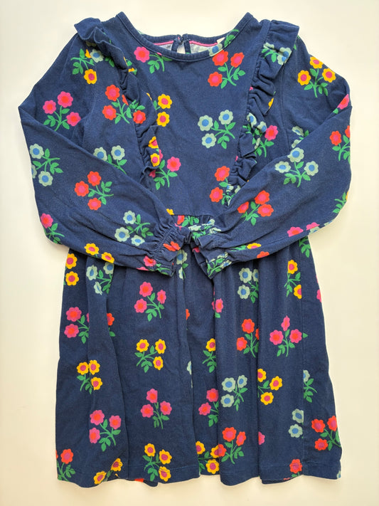 Mini Boden Dress - Navy Blue 100% Cotton Floral | size 6/7