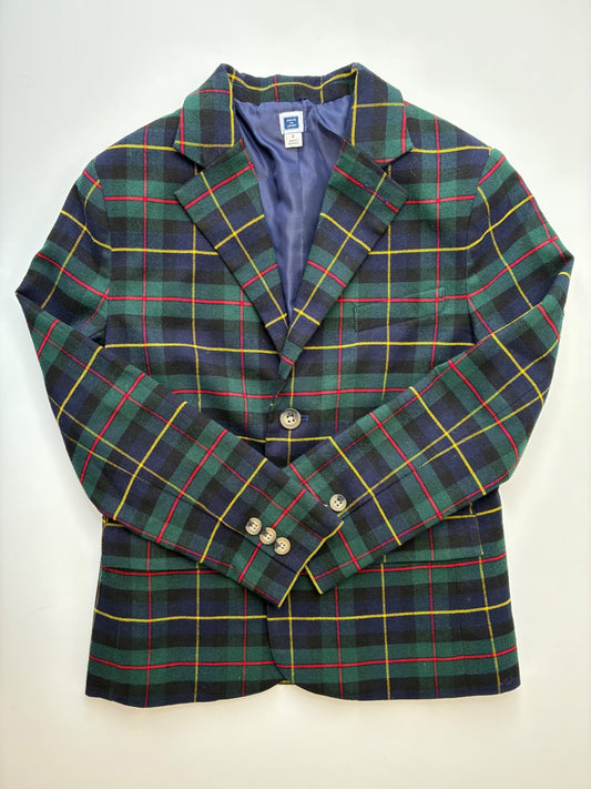 Janie and Jack Blazer - Green Tartan | size 7