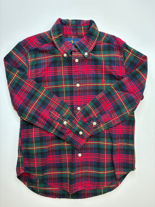 Ralph Lauren Shirt - Red Plaid Button Down | size 6