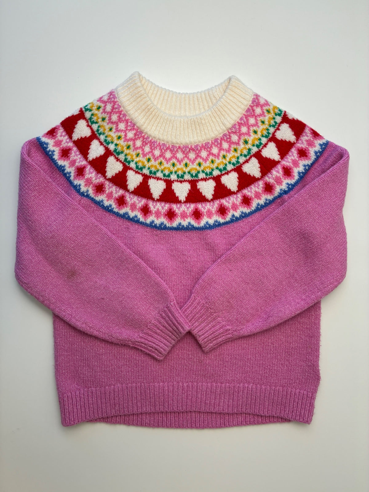Old Navy Sweater - Pink Fair Isle Knit | size 5T
