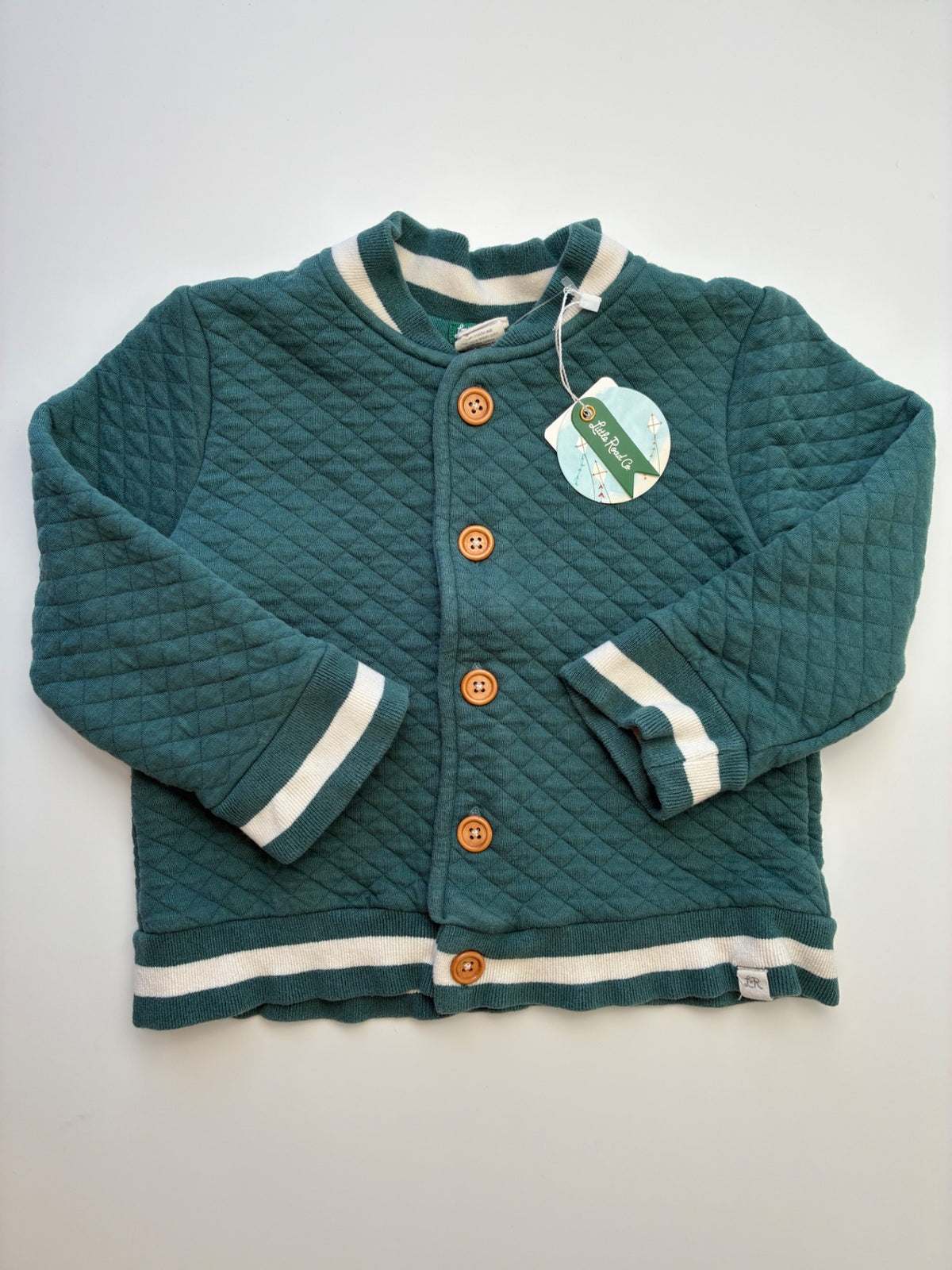 Little Road Co. Jacket - Green 100% Cotton Quilted | size 3T