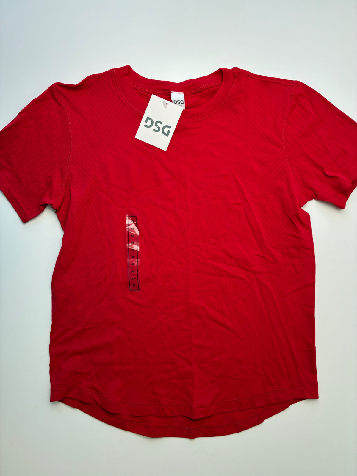 DSG T-Shirt - Red Seamless (Adult Size XS) | size Women's XS