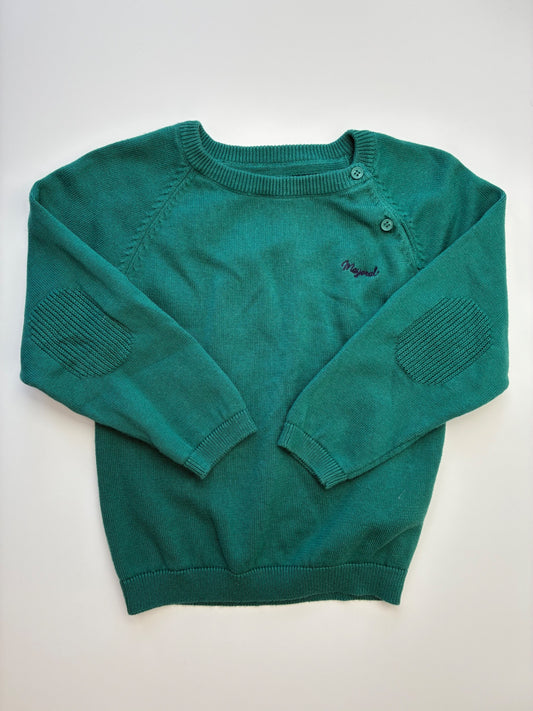 Mayoral Sweater - Green 100% Cotton | size 24 Months