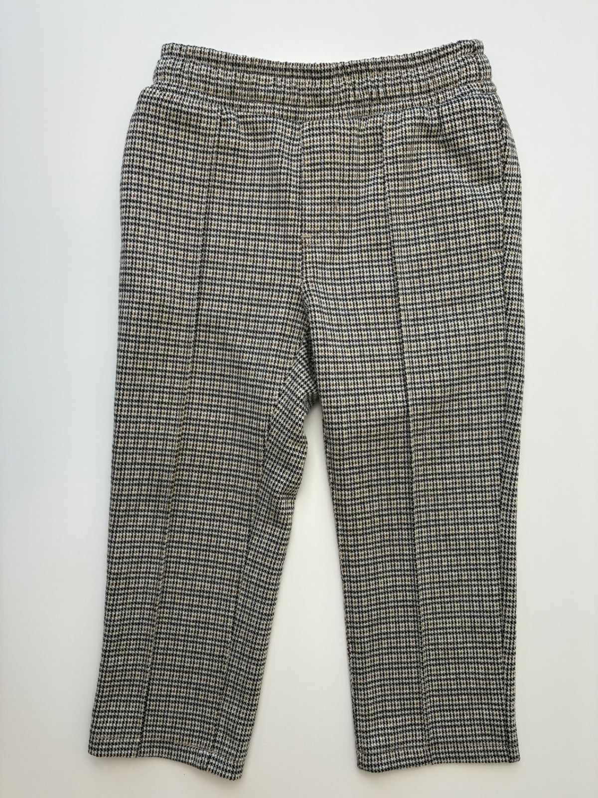 Cat & Jack Pants - Tan Houndstooth Plaid Tapered Leg | size 3T