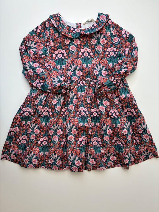 Olivier London Dress - Multicolor 100% Cotton Floral | size 3T/4T