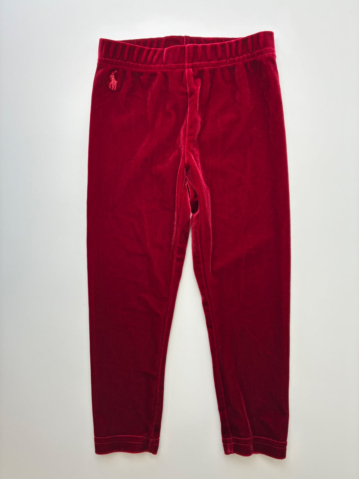 Polo Ralph Lauren Leggings - Red Velour | size 3T