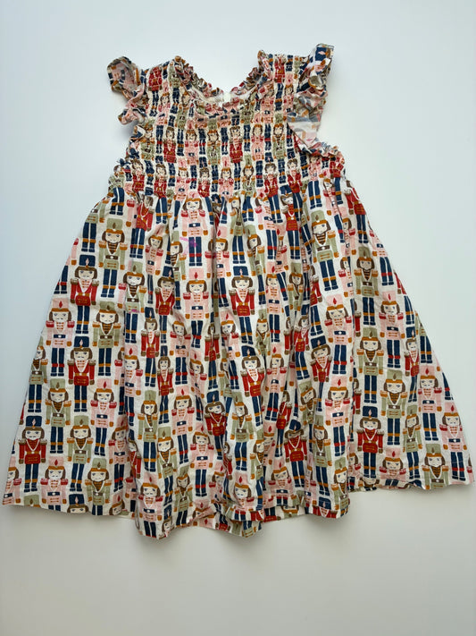 Pink Chicken Dress - Multicolor 100% Cotton Smocked Nutcrackers | size 2T