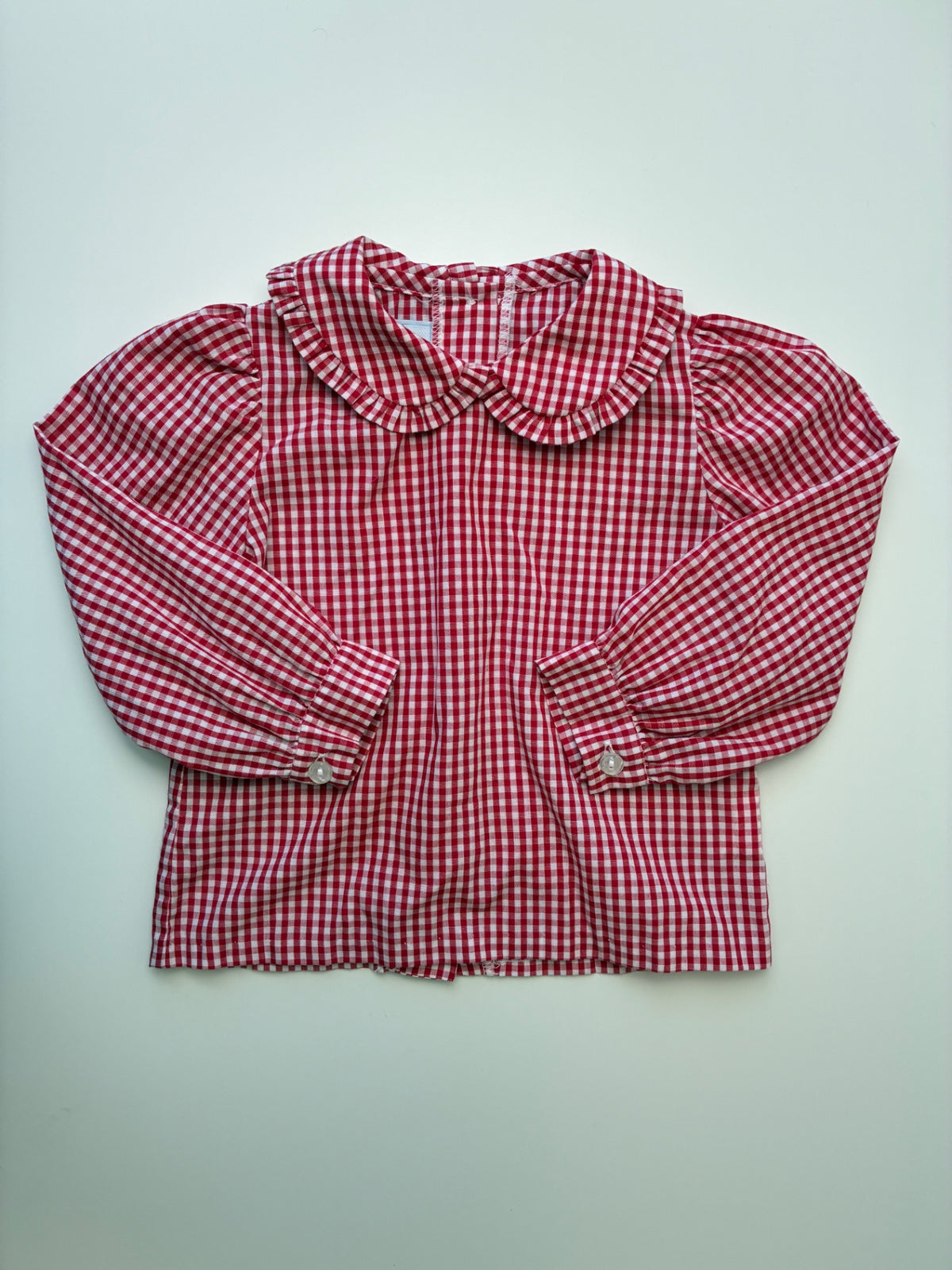 Little English Shirt - Red Gingham Blouse | size 24 Months