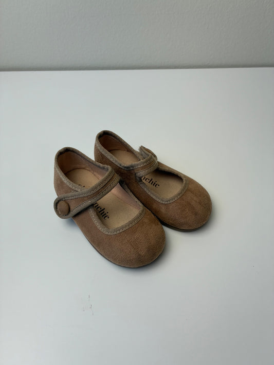 Childrenchic Shoes - Brown Suede Mary Janes | size Shoe 4.5