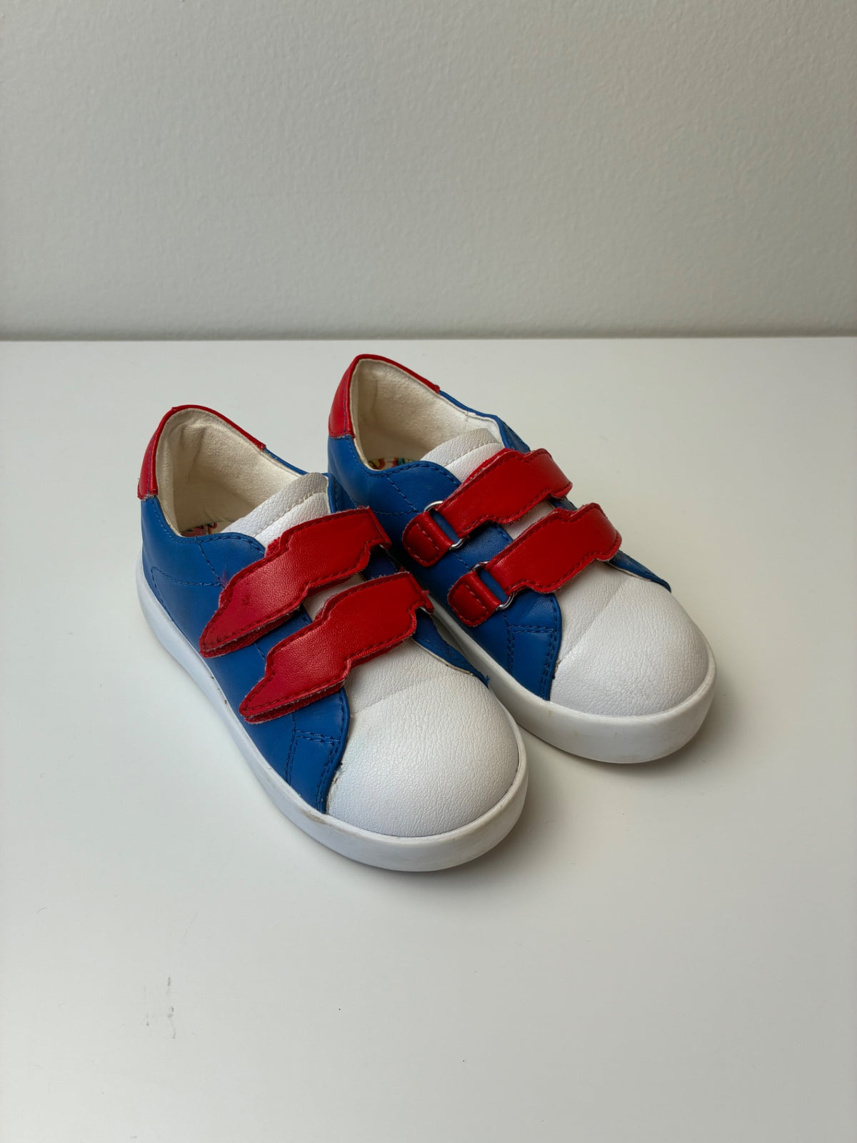 Stylechild Shoes - Blue Wolff Low Top Velcro Sneakers | size Shoe 8