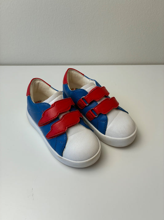 Stylechild Shoes - Blue Wolff Low Top Velcro Sneakers | size Shoe 8