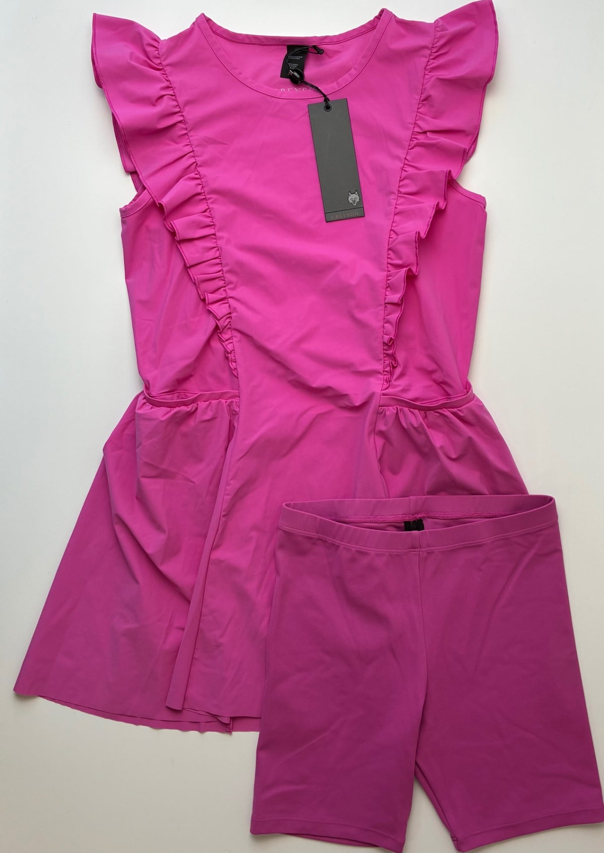 Greyson Dress - Pink Athletic Dress + Modesty Shorts | size 7
