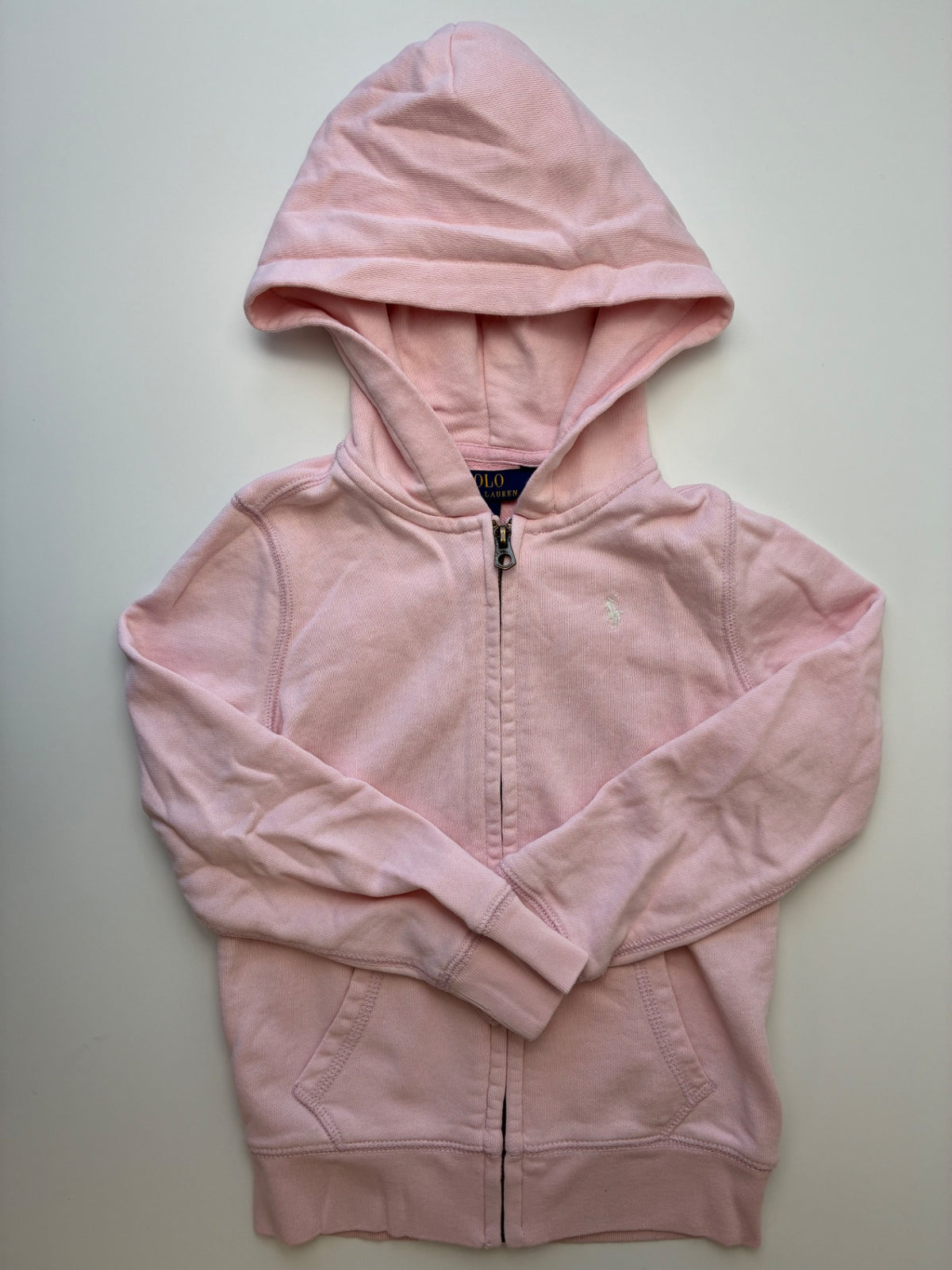 Polo Ralph Lauren Sweatshirt - Pink Zip Up Hoodie | size 6