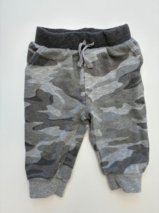 Splendid Sweatpants - Gray Camouflage Jogger | size 3 - 6 Months