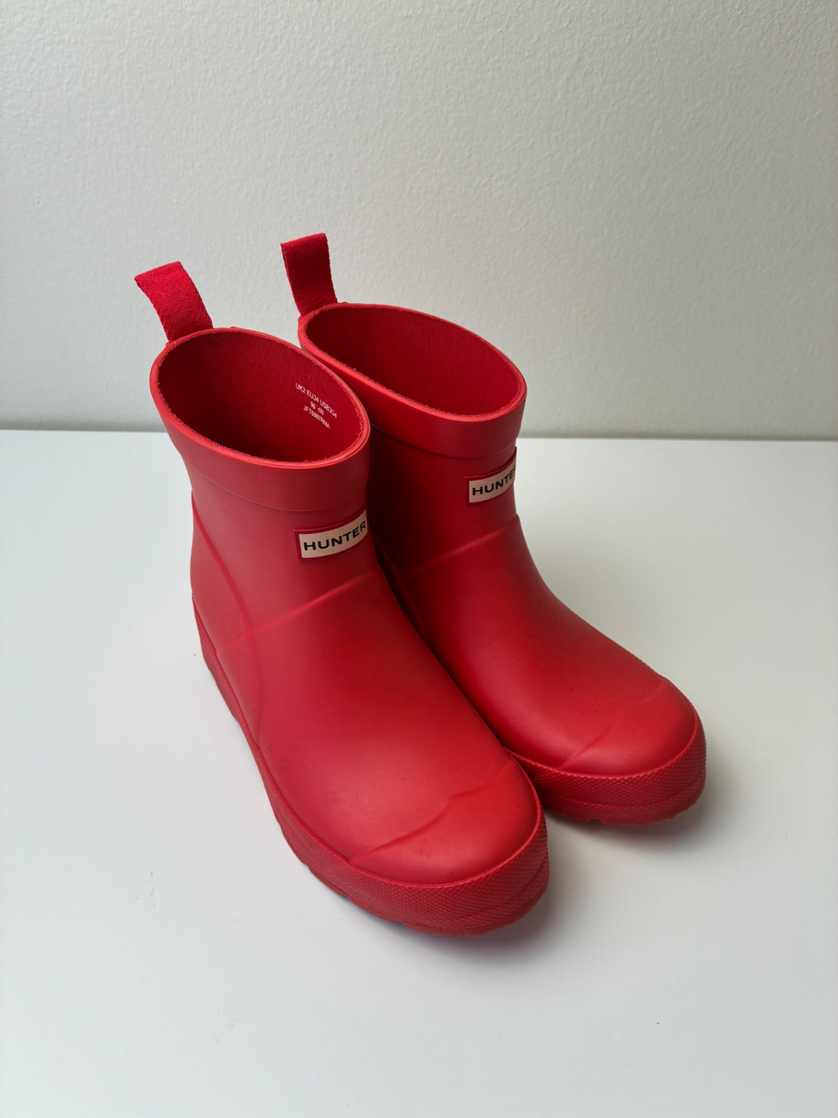 Hunter Shoes - Red Short Rain Boots | size Shoe 4