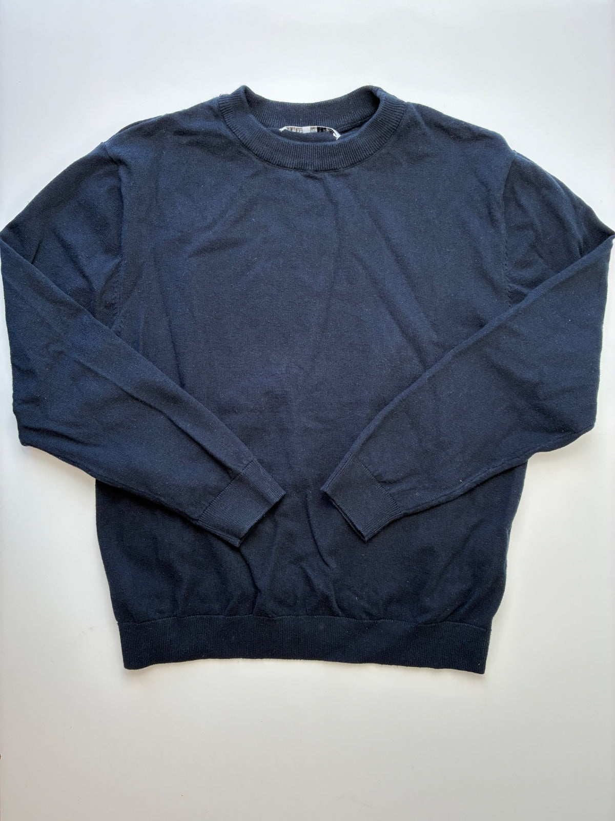 Zara Sweater - Navy Blue Solid Crewneck | size 11/12