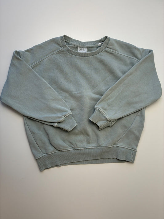 Zara Sweatshirt - Blue 100% Cotton Crewneck | size 5T/6
