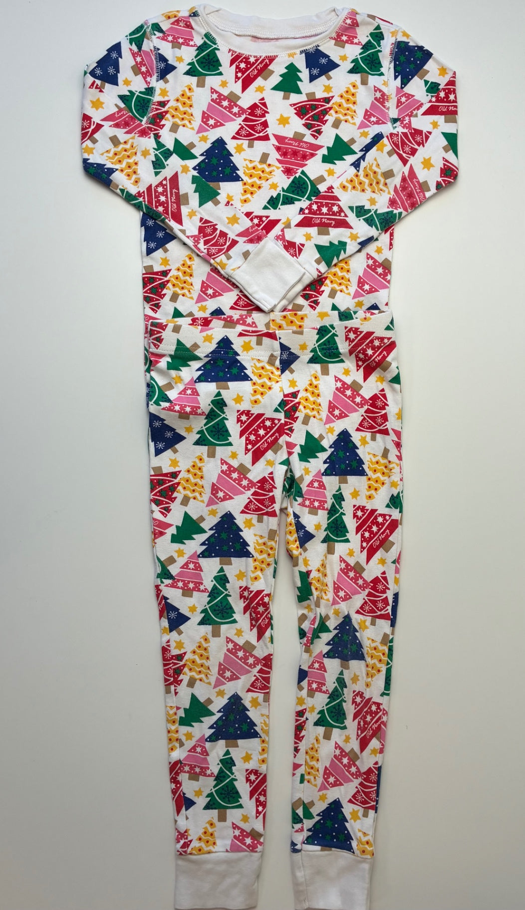 Old Navy 2 Piece Ensemble - Multicolor Christmas Tree Pajamas | size 6