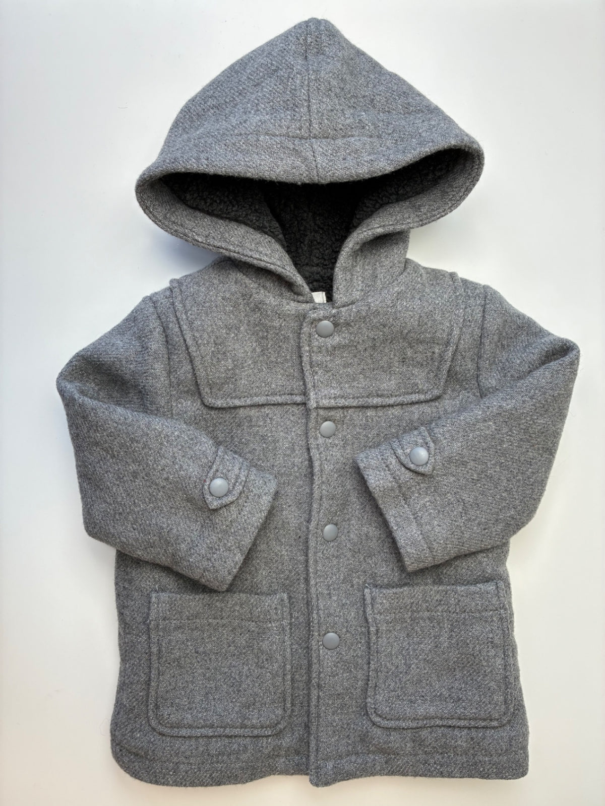 Zara Coat - Gray Wool Blend Overcoat | size 2T/3T