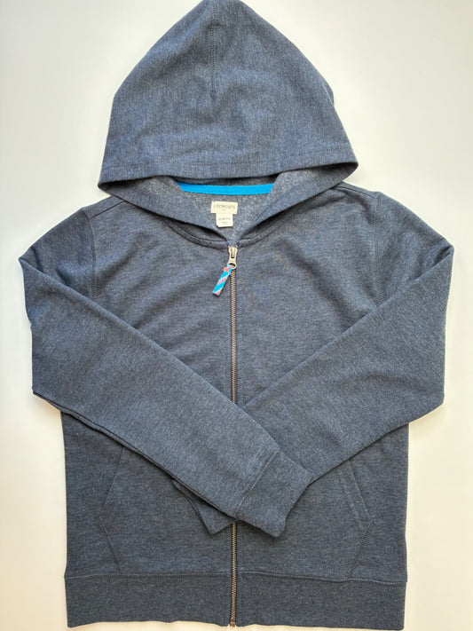 Crewcuts Sweatshirt - Navy Blue Full Zip Hoodie | size 10/11