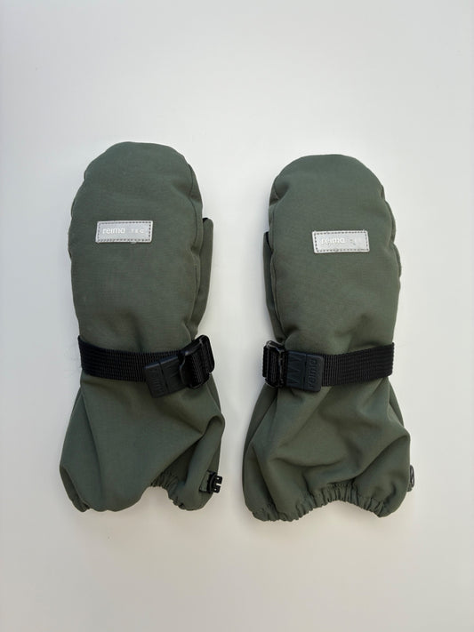 Reima Mittens - Green Puro Lined Rubber Rain Mittens | size 3T